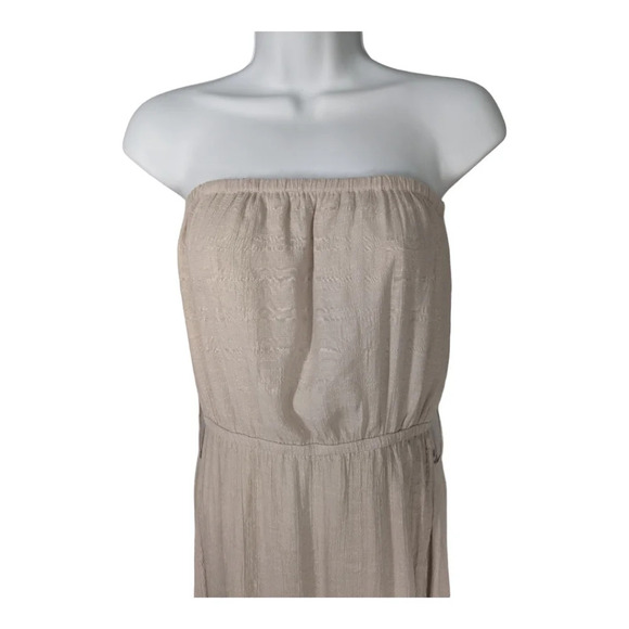 UK2LA Strapless Dress Beige M - Picture 2 of 9